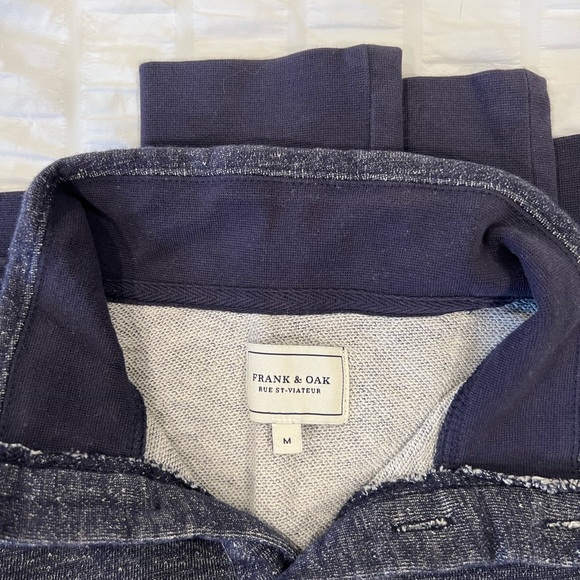 Men’s Frank & Oak Pullover | Navy Blue | Size Medium - Picture 3 of 6